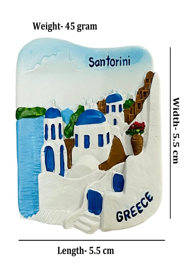 KRIWIN Travel Theme Different Countries 3D Resin Fridge Magnets Pack of 5 - Image 3